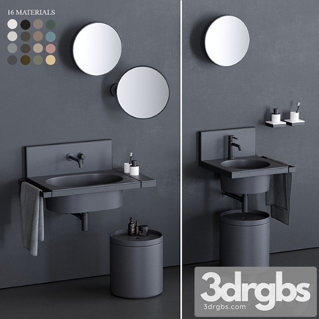 Ceramica Cielo Elle Washbasin 2 3dsmax Download - thumbnail 1