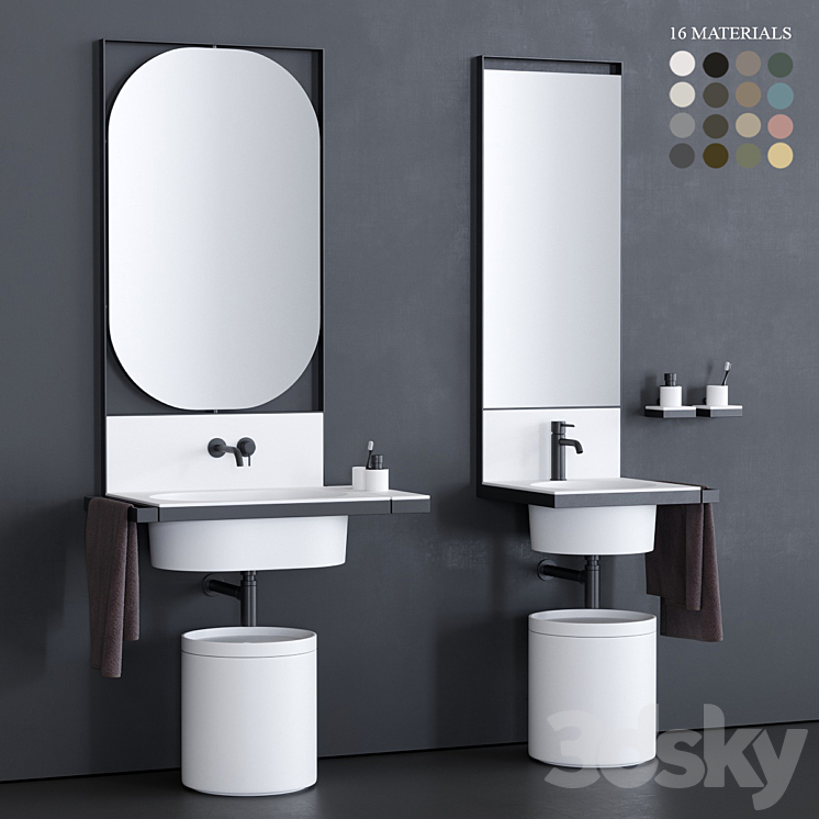 Ceramica Cielo Elle Washbasin 3DS Max - thumbnail 1