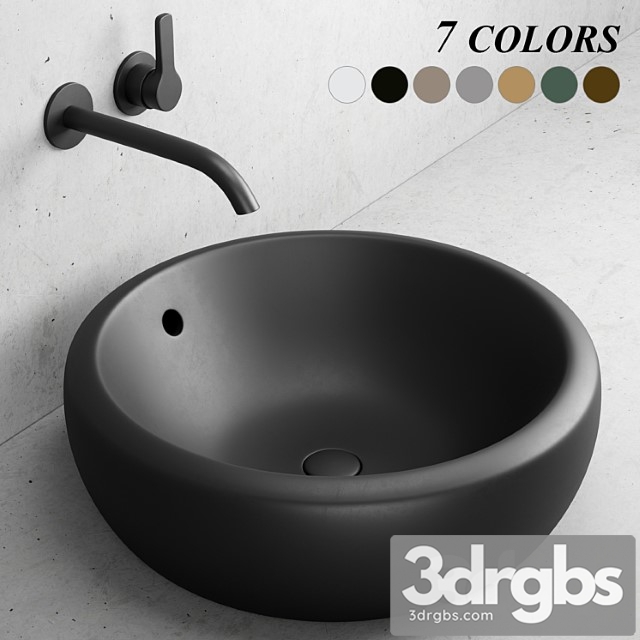 Ceramica Cielo Fluid Washbasin 2 3dsmax Download - thumbnail 1