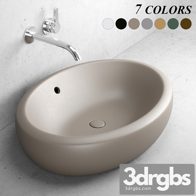 Ceramica Cielo Fluid Washbasin 3dsmax Download - thumbnail 1