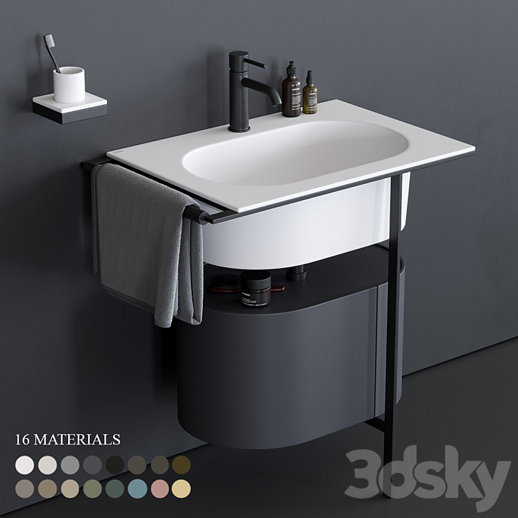 Ceramica Cielo Kyros Washbasin 3DS Max - thumbnail 1