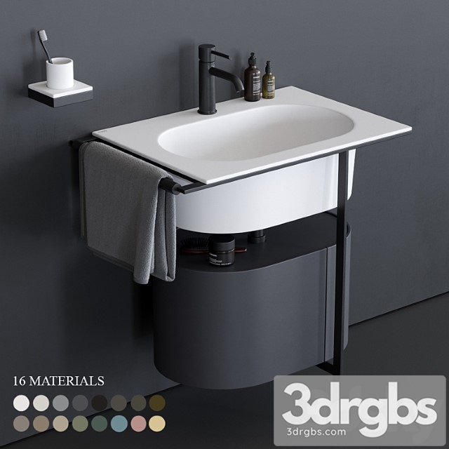 Ceramica Cielo Kyros Washbasin 3dsmax Download - thumbnail 1