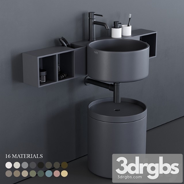 Ceramica Cielo Sella Washbasin 3dsmax Download - thumbnail 1