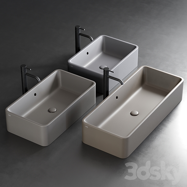 Ceramica Cielo Shui Countertop Washbasin 3DS Max - thumbnail 2