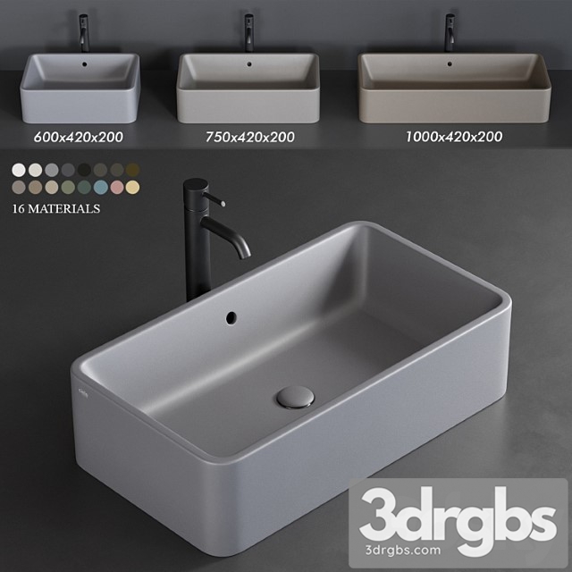 Ceramica Cielo Shui Countertop Washbasin 3dsmax Download - thumbnail 1