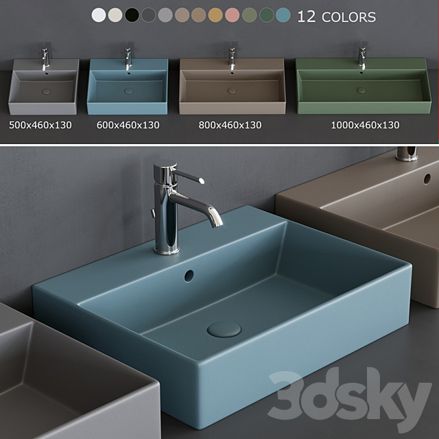 Ceramica Cielo Smile Wash Basin 3DS Max Model - thumbnail 1