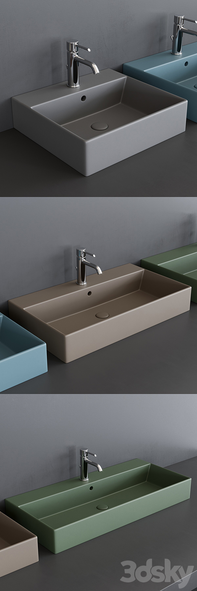 Ceramica Cielo Smile Wash Basin 3DS Max Model - thumbnail 2