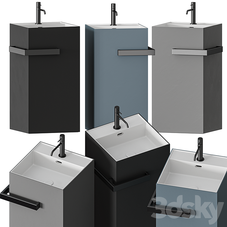 Cerasa Totem Washbasin 3DS Max - thumbnail 1