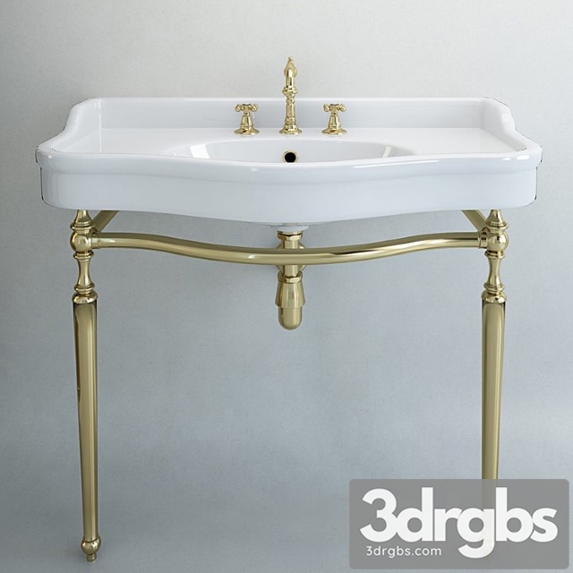 Classical Sink With Mixer and Siphon Factory Sbordoni 3dsmax Download - thumbnail 1