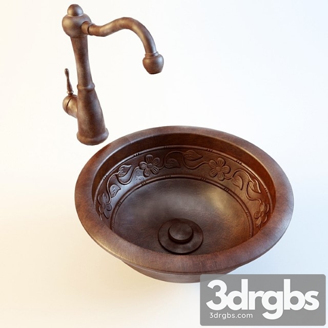 Classical Washbasins 3dsmax Download - thumbnail 1