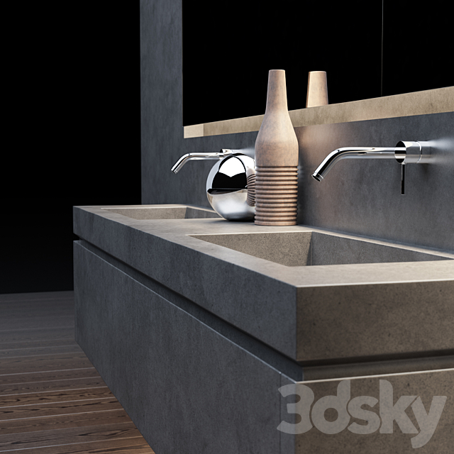 Concrete washing 3DS Max Model - thumbnail 3