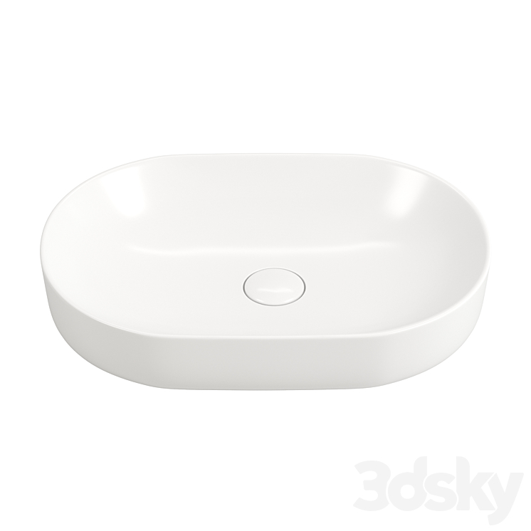 Countertop washbasin BelBagno BB1084 3DS Max - thumbnail 1