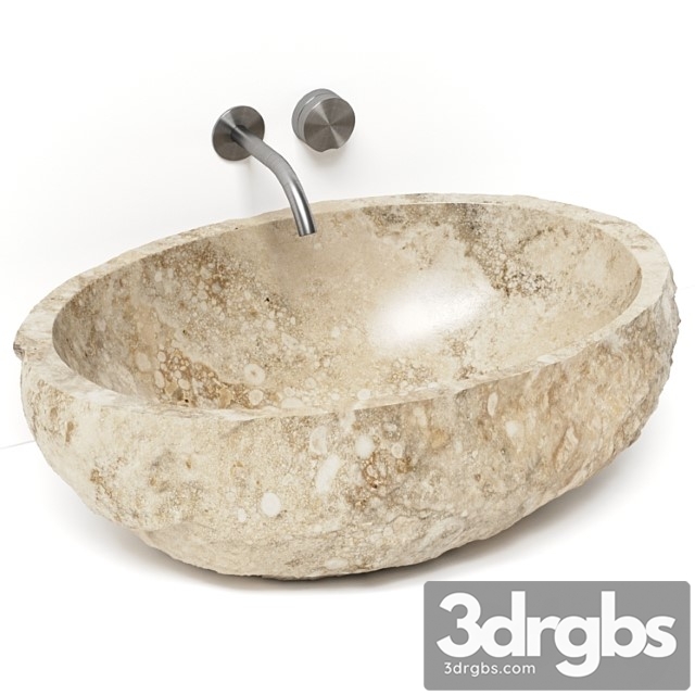 Custom travertine sink & ceadesign giotto plus - thumbnail 1