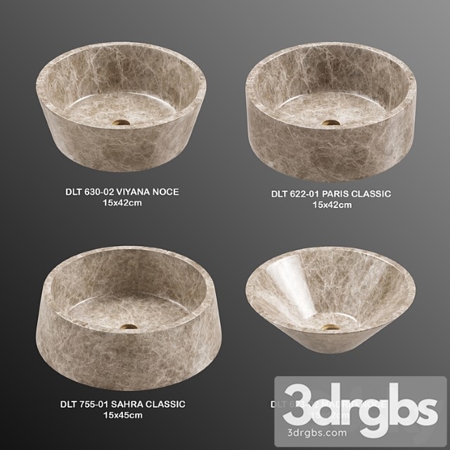 Dlt Bathroom Stone Collection Part 1 3dsmax Download - thumbnail 1