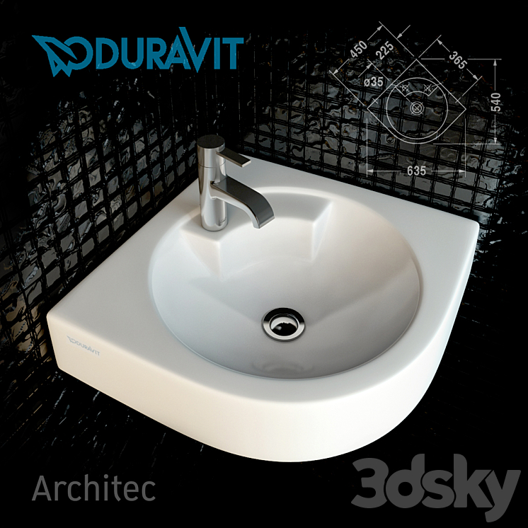 Duravit architec 3DS Max - thumbnail 1