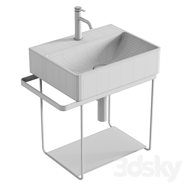 Duravit DuraSquare hand washbasin 3DS Max Model - thumbnail 3