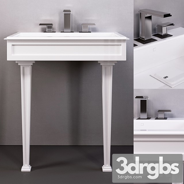 Eleganza 70 Console Basin by Gessi 3dsmax Download - thumbnail 1