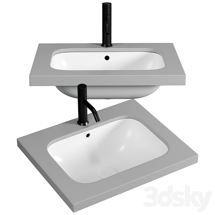 ENJOY Single washbasin By Ceramica Cielo 3DS Max Model - thumbnail 1