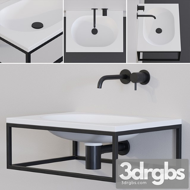 Ext Frame Washbasin 3dsmax Download - thumbnail 1