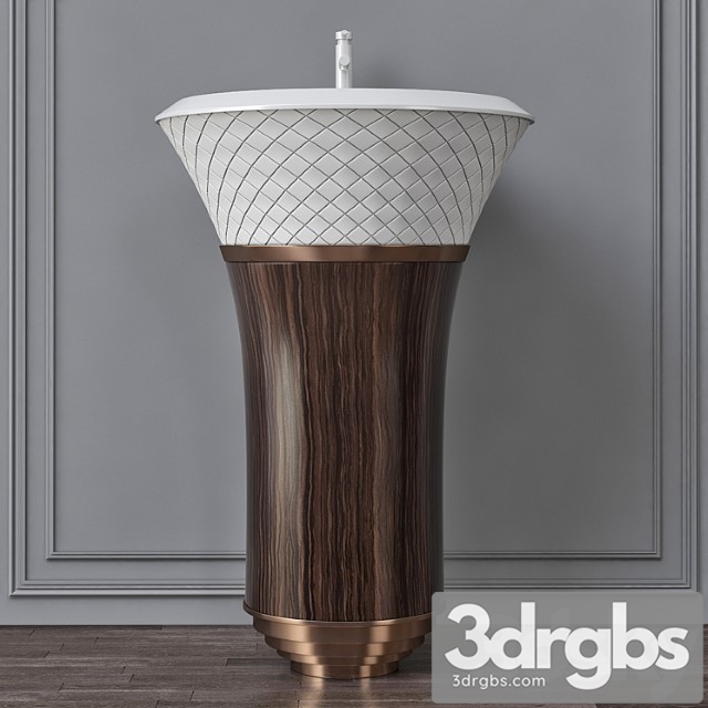 Falper George Ceramilux Washbasin 3dsmax Download - thumbnail 1