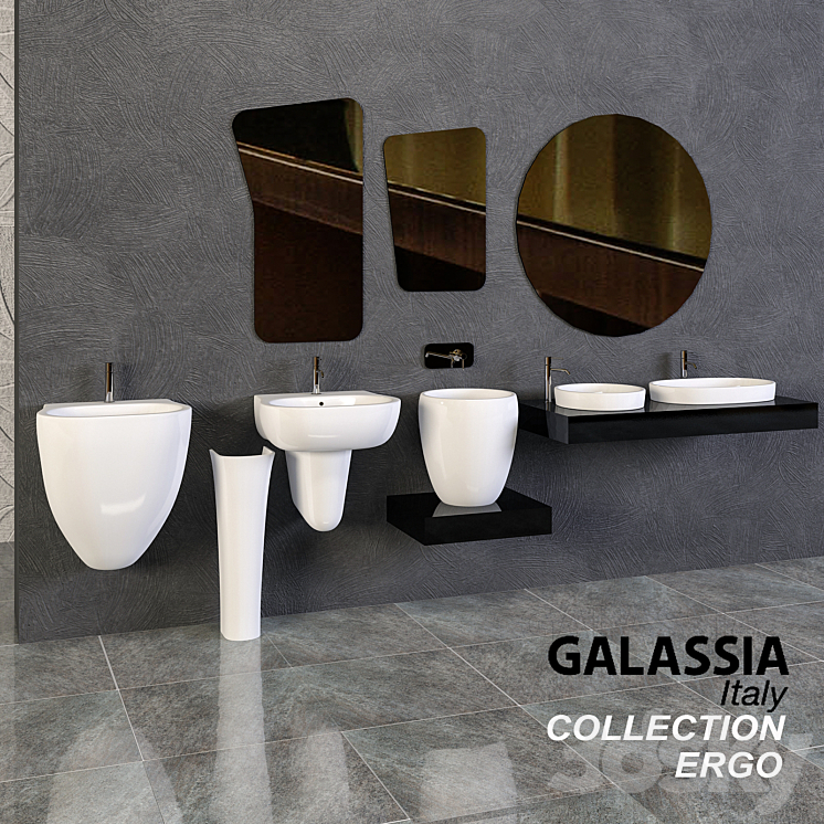 Gallasia Ergo sinks 3DS Max - thumbnail 2