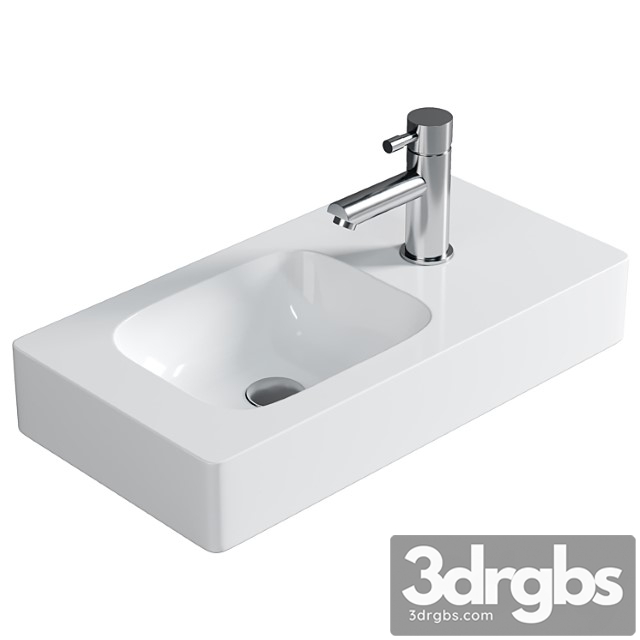 Geberit Icon Hand Washbasin White With Keratect - thumbnail 1