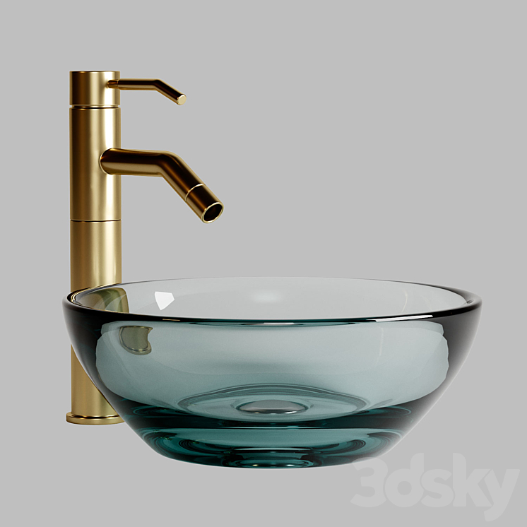 Glass sink 3DS Max - thumbnail 1