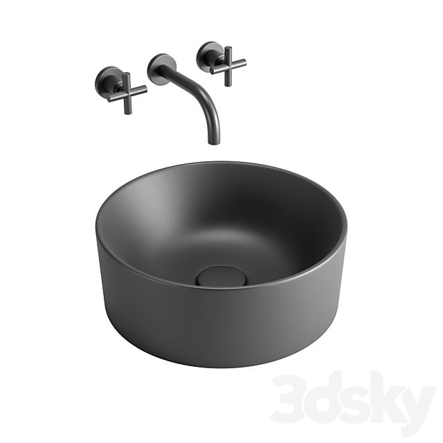 GSI ColorElements Washbasin Set 1 3DSMax File - thumbnail 4