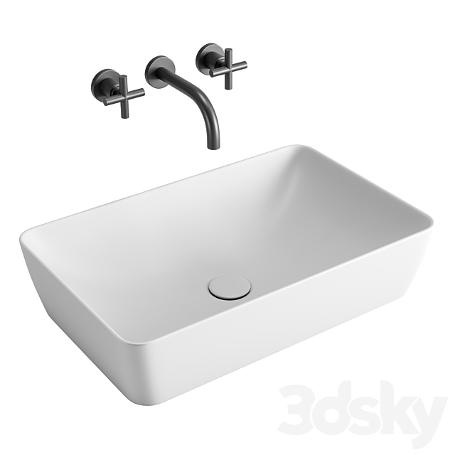 GSI ColorElements Washbasin Set 1 3DSMax File - thumbnail 5