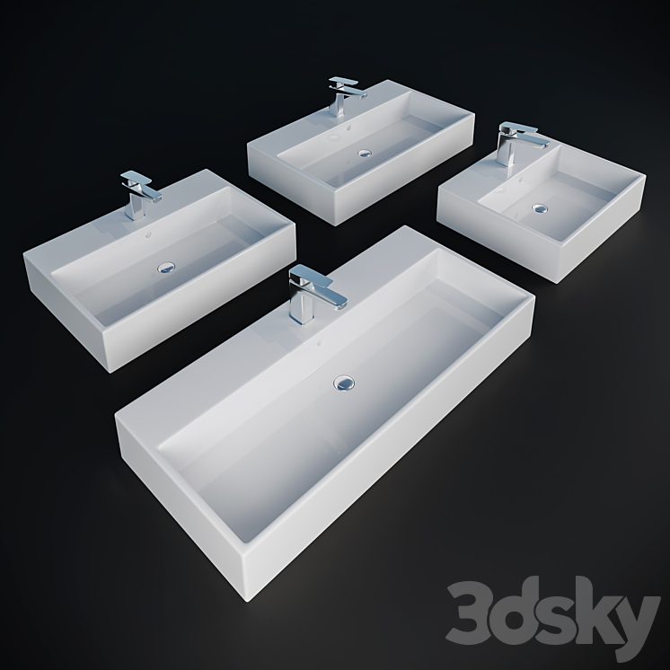 Ideal Standard STRADA washbasins 3DS Max - thumbnail 1