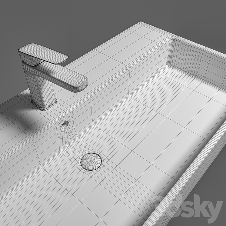 Ideal Standard STRADA washbasins 3DS Max - thumbnail 2