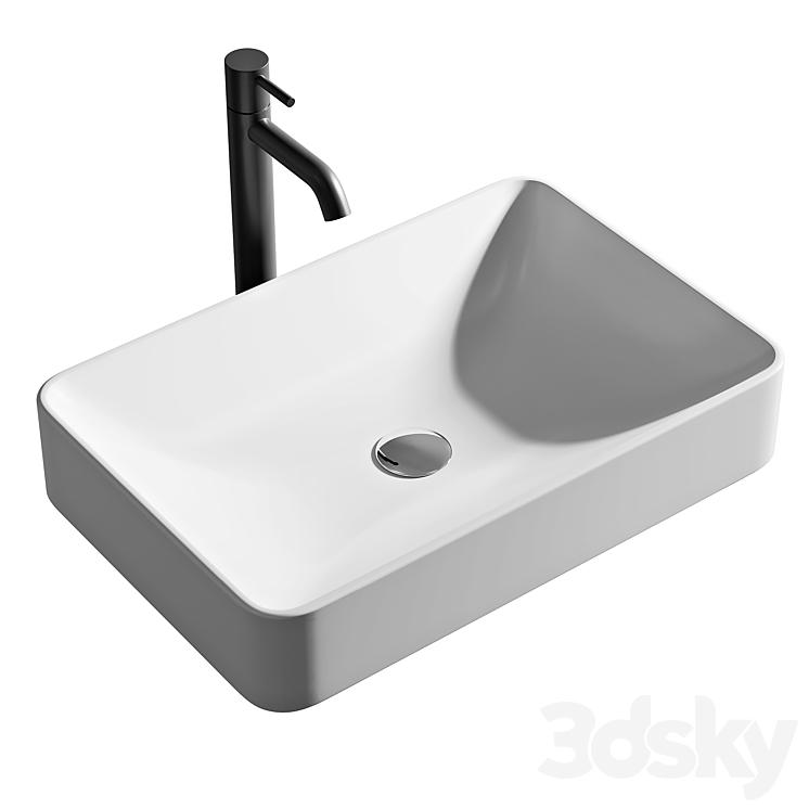 Jacob Delafon VOX washbasins 3DS Max - thumbnail 2