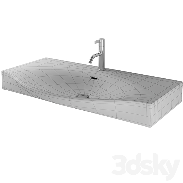 Laufen 811702 Sink 3DS Max Model - thumbnail 2