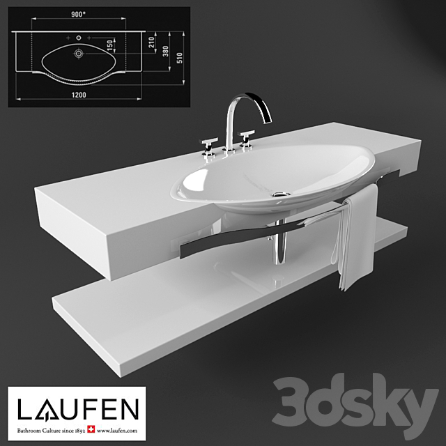 Laufen Palace 3ds Max - thumbnail 1