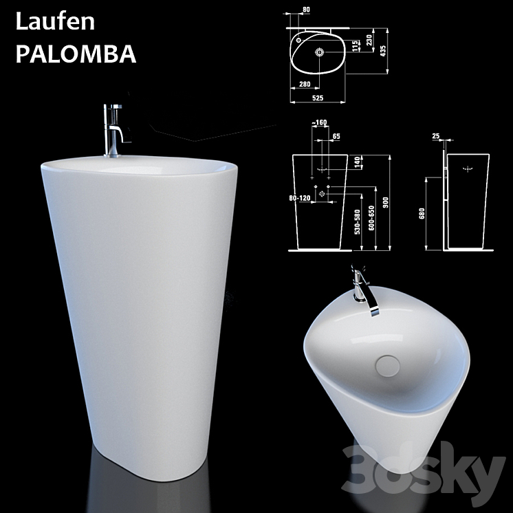 Laufen Palomba 3DS Max - thumbnail 1