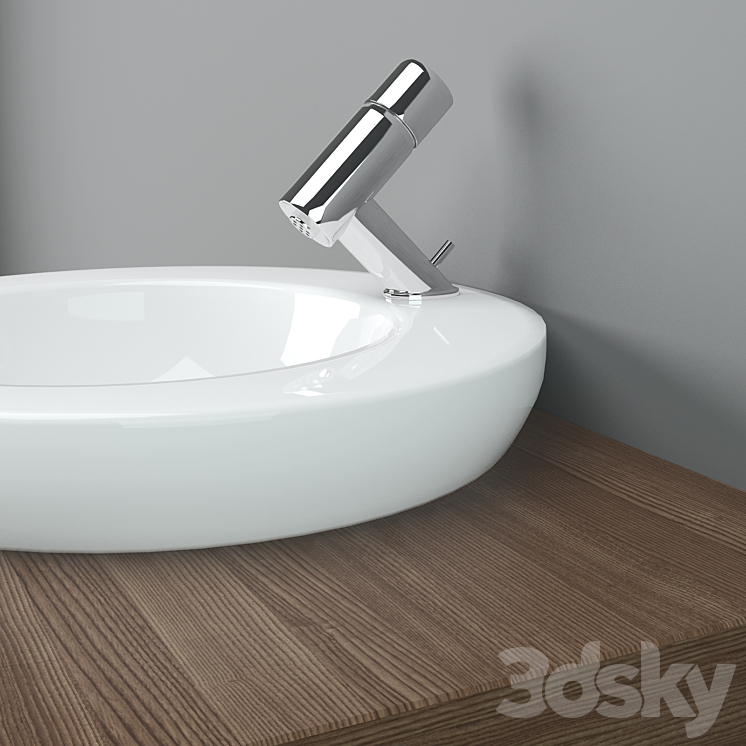 Laufen washbasin 3DS Max - thumbnail 2