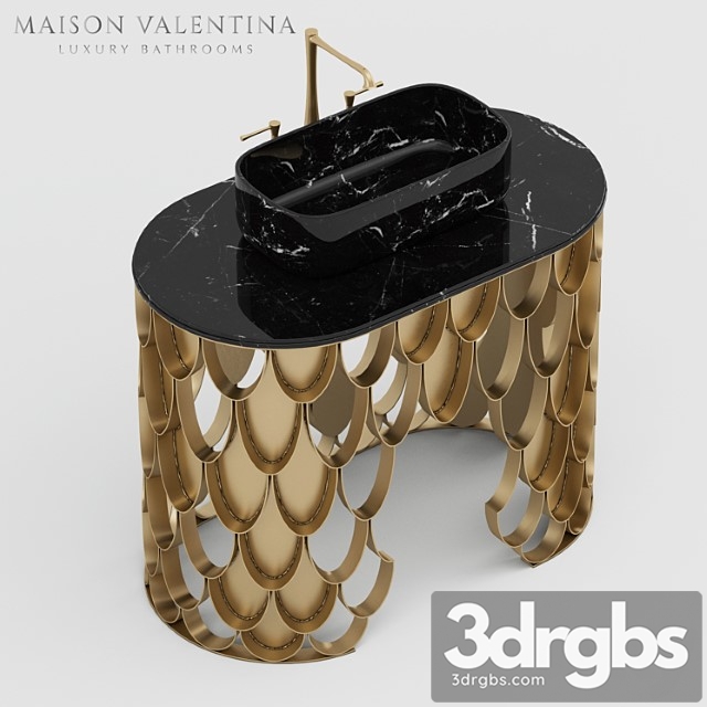 Maison Valentina Koi Single Washbasin 3dsmax Download - thumbnail 1