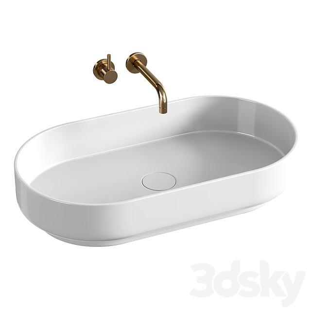 Miraggio WASHBASIN MARTA 750 3DS Max Model - thumbnail 2