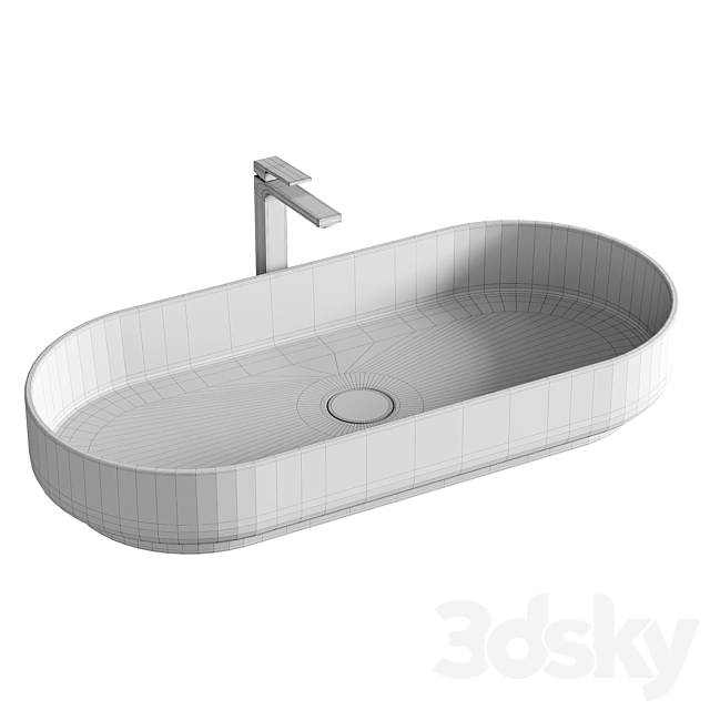 Miraggio WASHBASIN MARTA 750 3DS Max Model - thumbnail 4