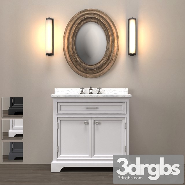 Name 23800855 Washbasin Kent With Colors 3dsmax Download - thumbnail 1