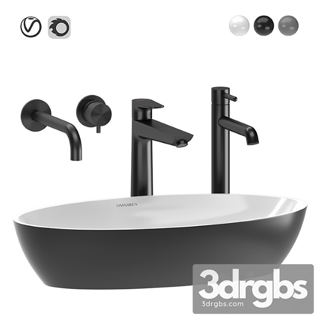 Omnires Siena Washbasin 3dsmax Download - thumbnail 1