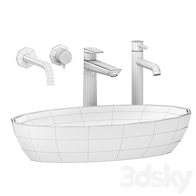 Omnires Siena Washbasin 3DSMax File - thumbnail 4