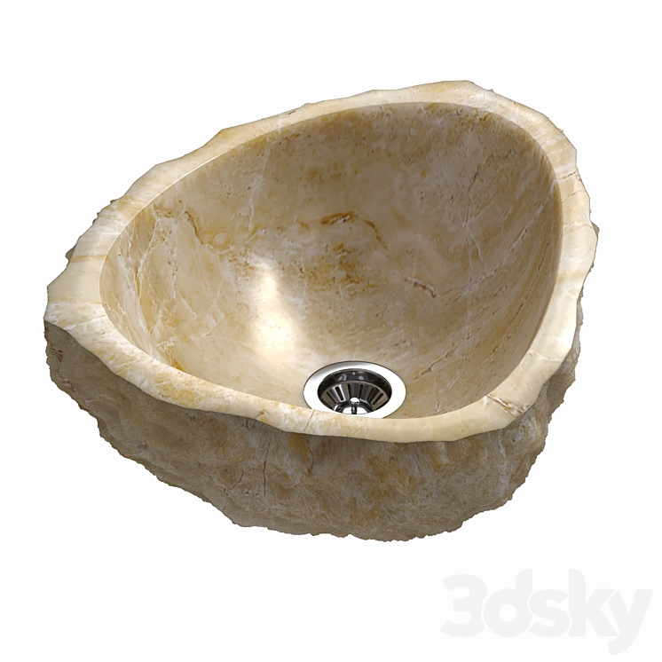 onyx sink 3DS Max Model - thumbnail 2