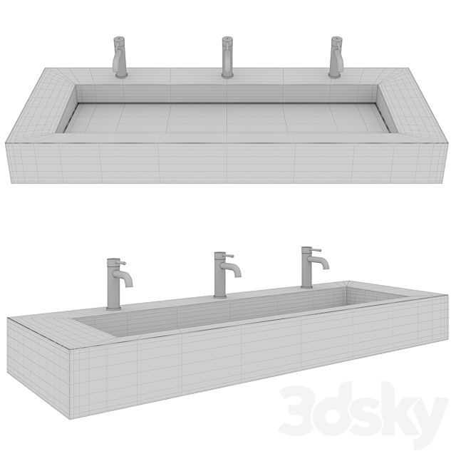 PAA Flow 500 Sink 3DS Max Model - thumbnail 2