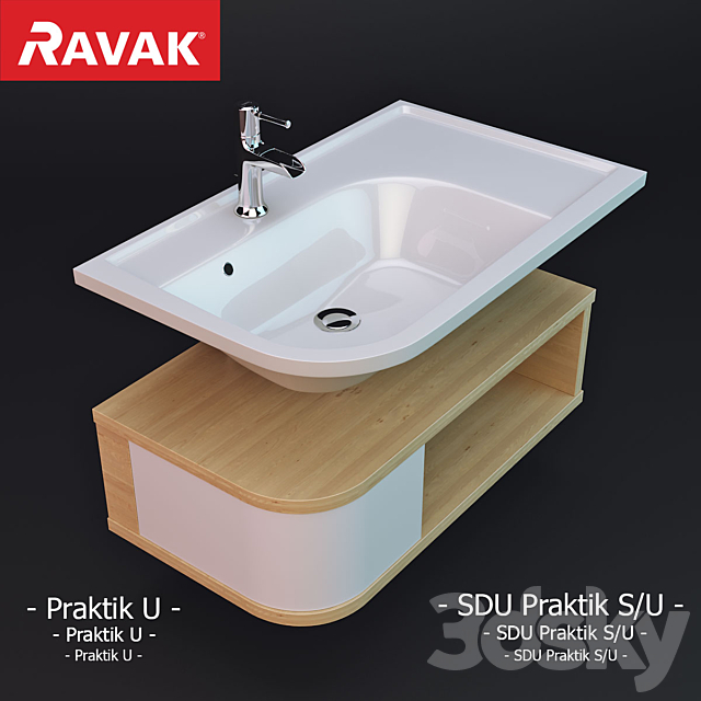 Ravak Praktik U 3DS Max Model - thumbnail 1