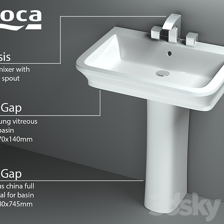 Roca The Gap Serie 3DS Max - thumbnail 1