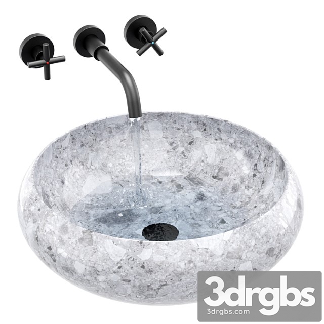 Ronda Gray Granite Sink 3dsmax Download - thumbnail 1