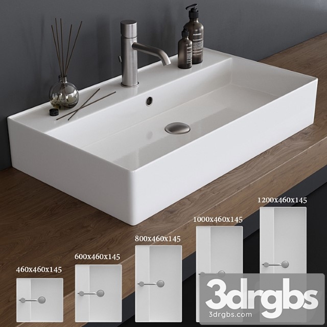 Scarabeo Ceramiche Teorema 2.0 Washbasin 3dsmax Download - thumbnail 1