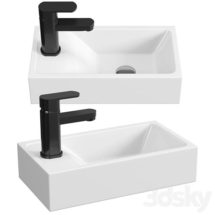 Sink Altasan Tortuga 3DS Max Model - thumbnail 1