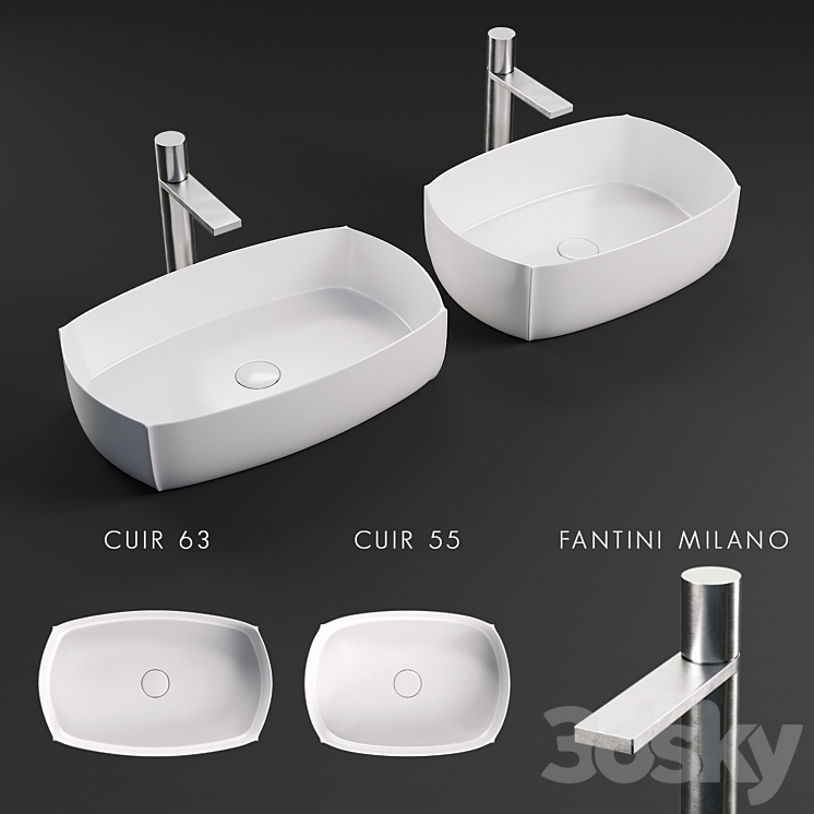 Sink Arbi Cuir 3DS Max - thumbnail 1